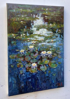 "Rivière avec nénuphars