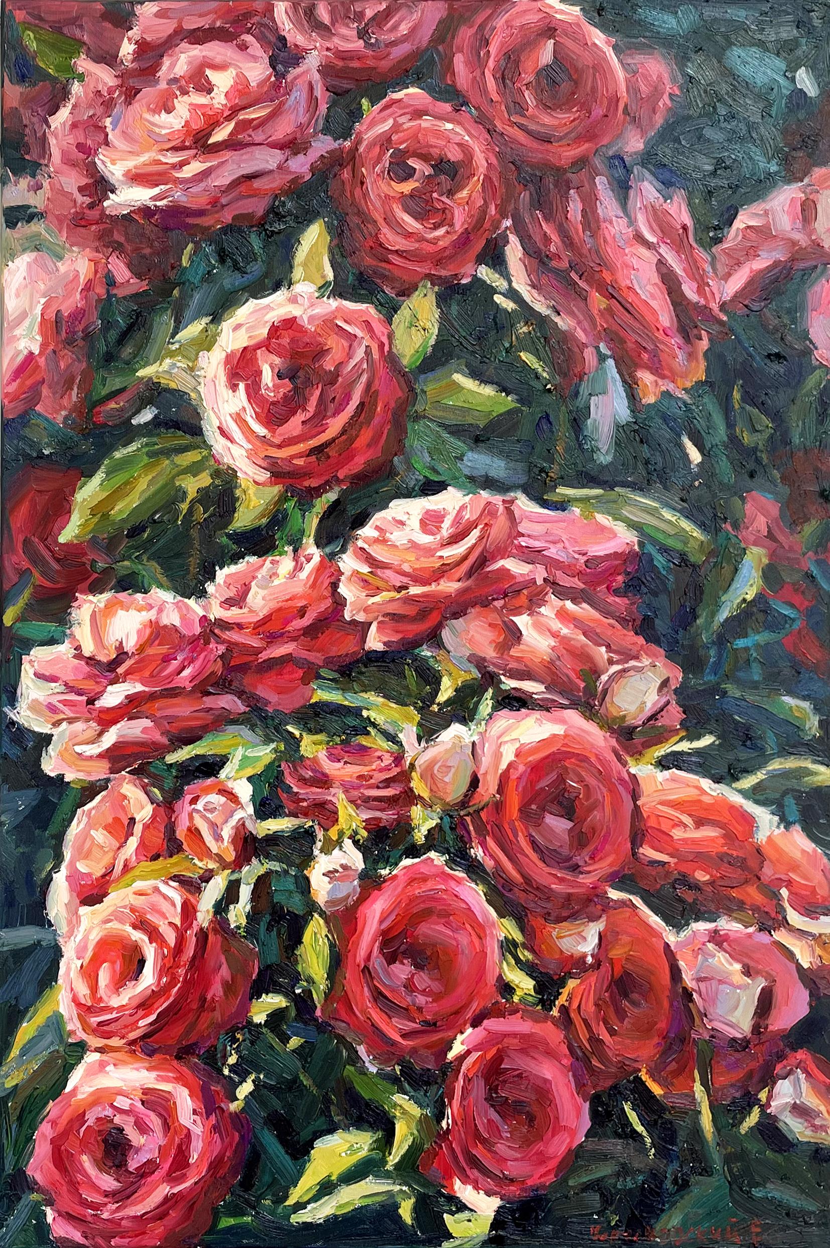Evgeny Chernyakovsky Landscape Painting - "Roses"