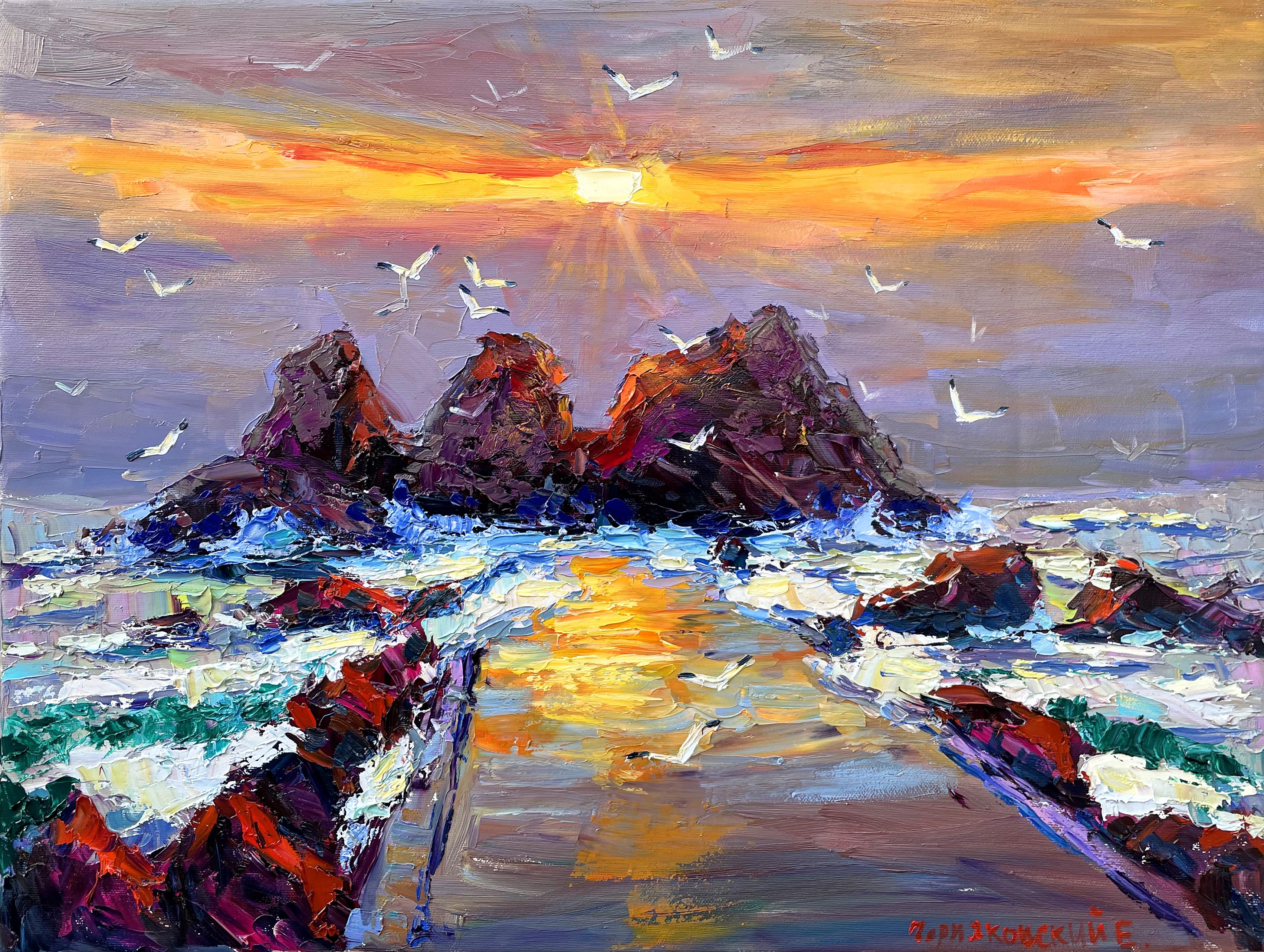 Evgeny Chernyakovsky Landscape Painting – "Meer"