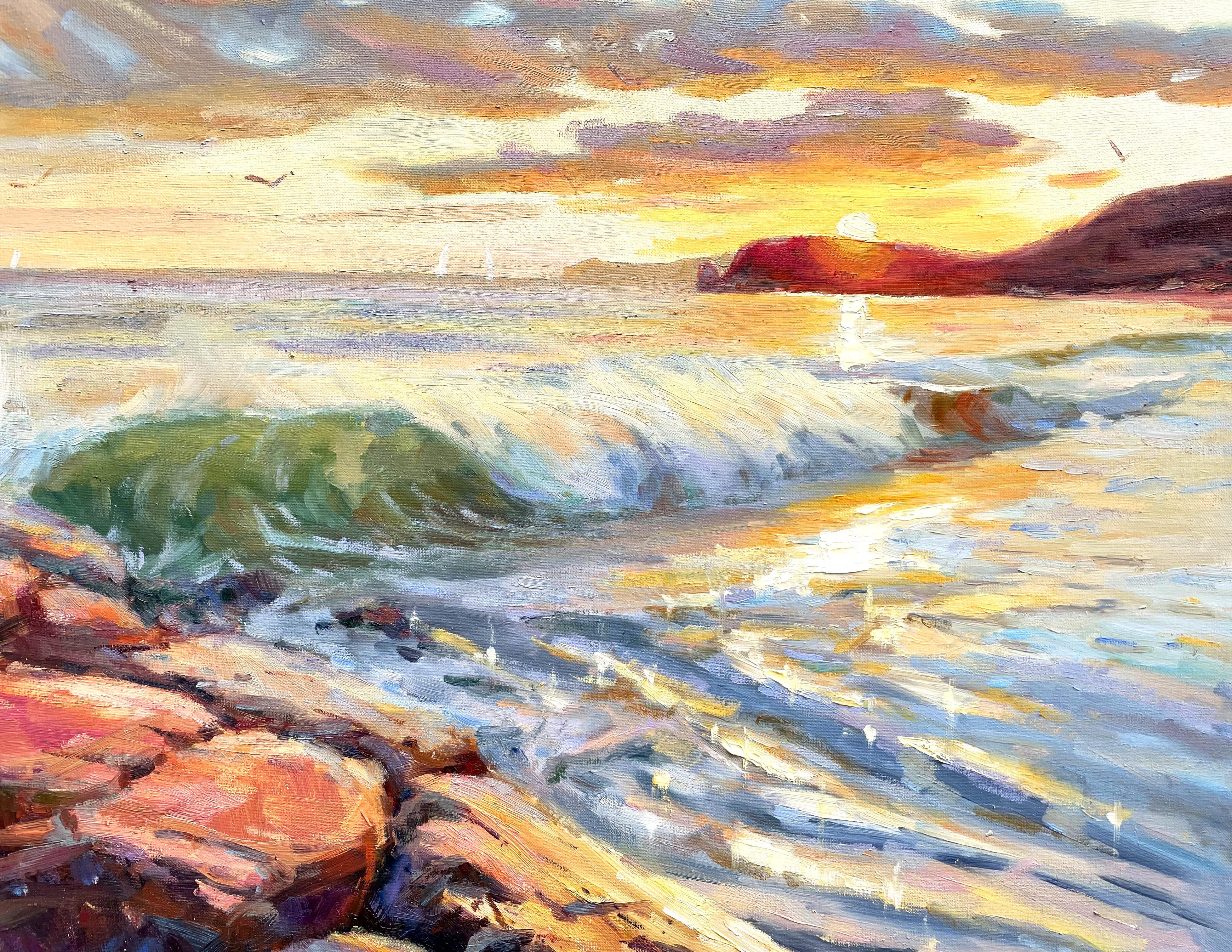 Landscape Painting di Evgeny Chernyakovsky - "Mare"