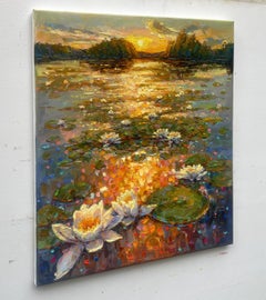 "Water Lilies in Bloom"