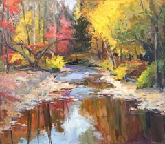 Autumn forest, Painting, Oil on Canvas