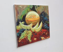 Nature morte d'automne, peinture, huile sur toile