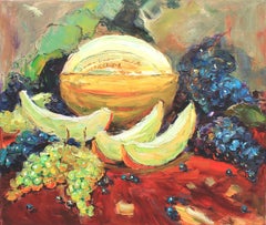 Nature morte d'automne, peinture, huile sur toile