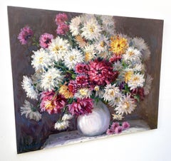 Bouquet of flowers, Painting, Oil on Canvas