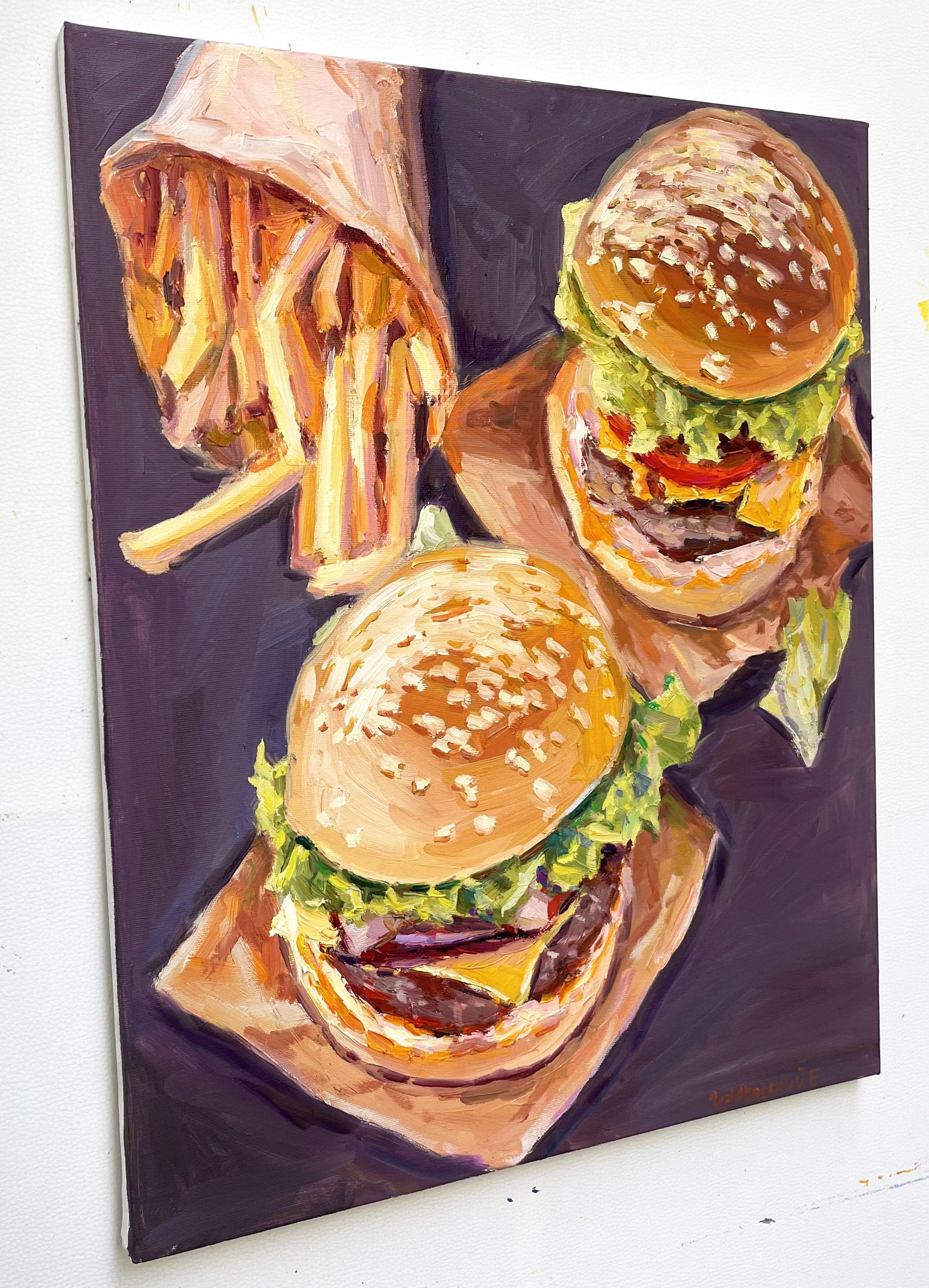 Burgers, Painting, Oil on Canvas For Sale 2