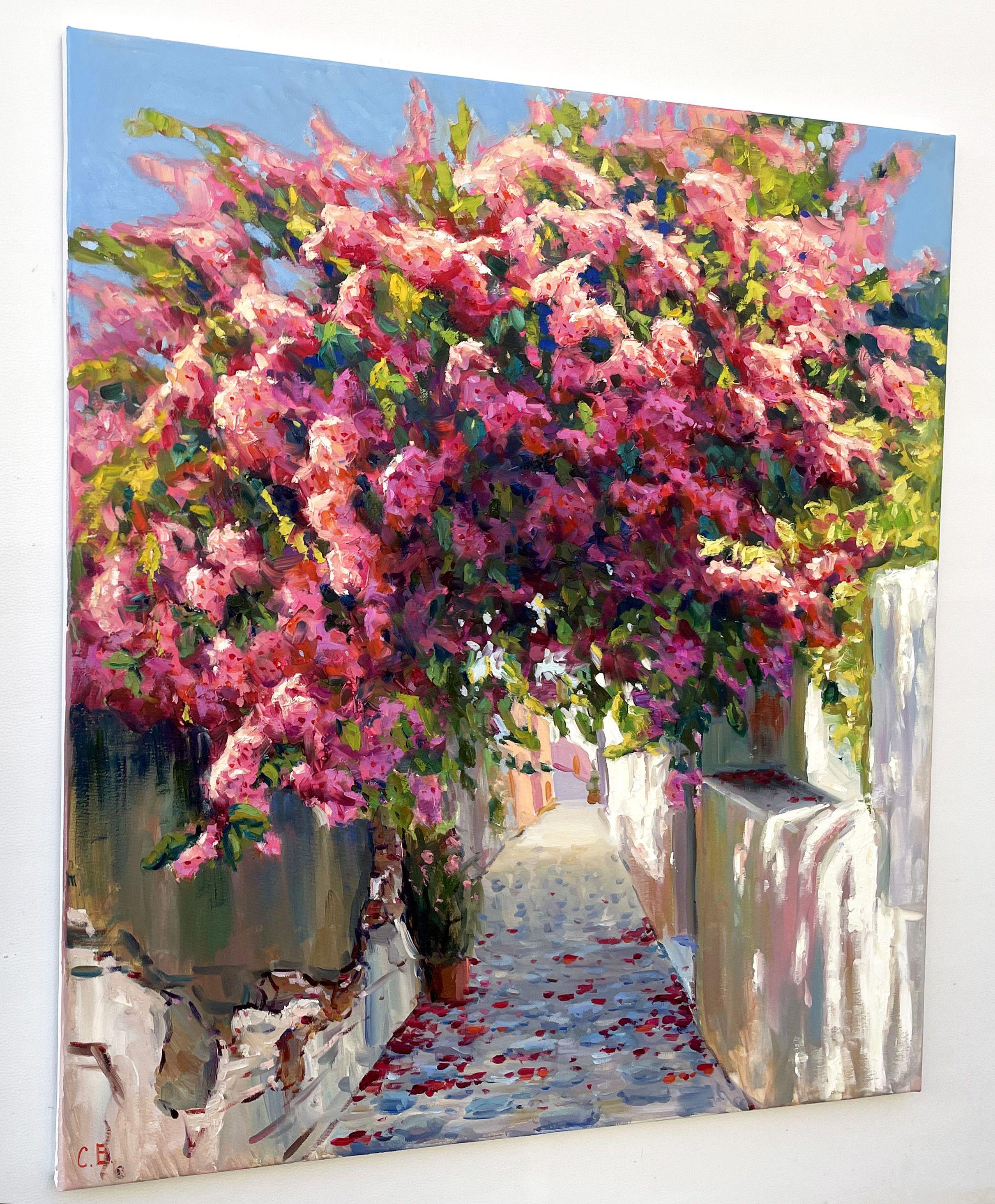 Cespuglio di fiori, Pittura, Olio su tela - Painting Impressionismo di Evgeny Chernyakovsky