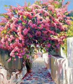 Bush of Flowers, Painting, Oil on Canvas