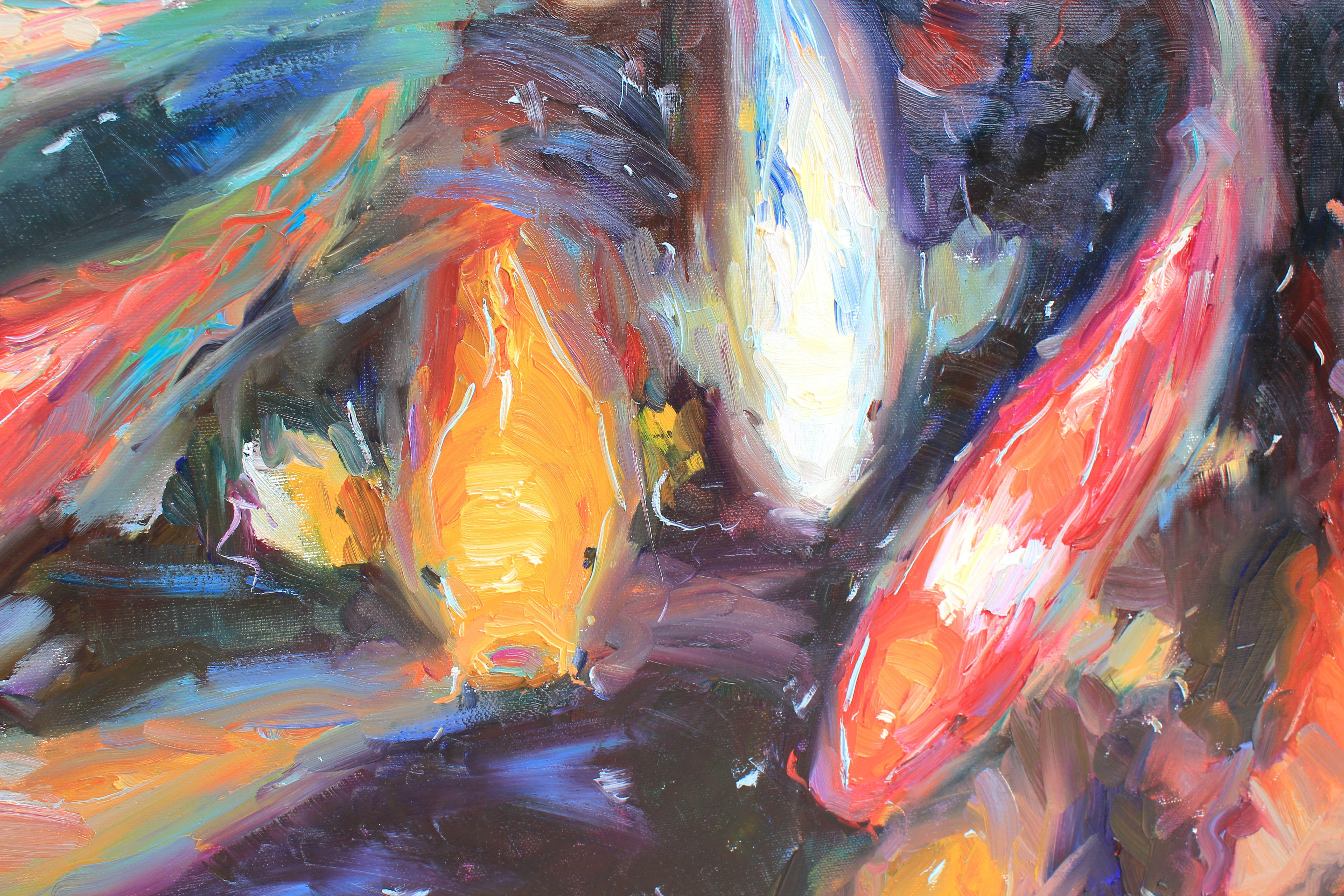 Peinture, huile sur toile Coi 1