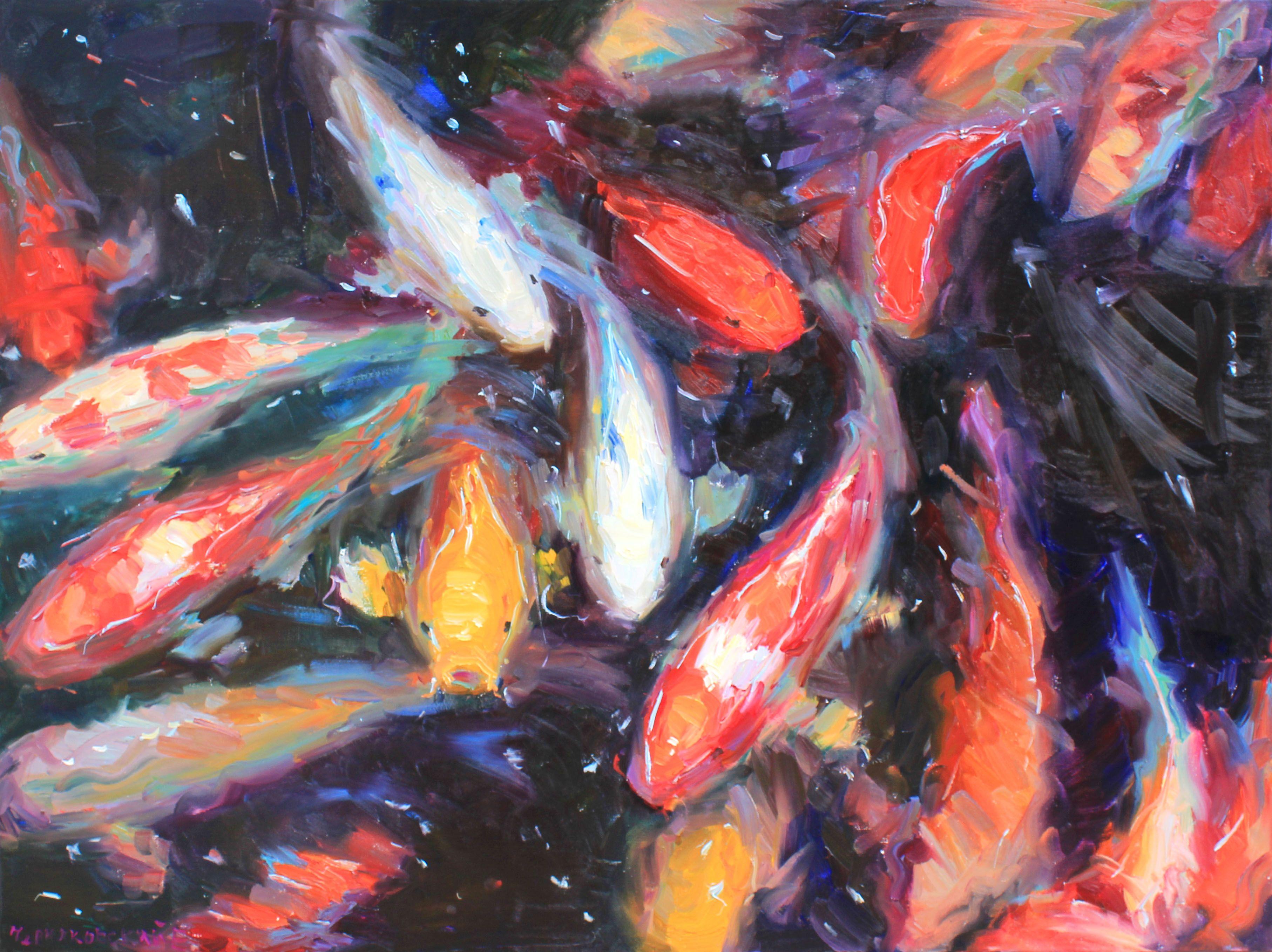 Peinture, huile sur toile Coi - Painting de Evgeny Chernyakovsky