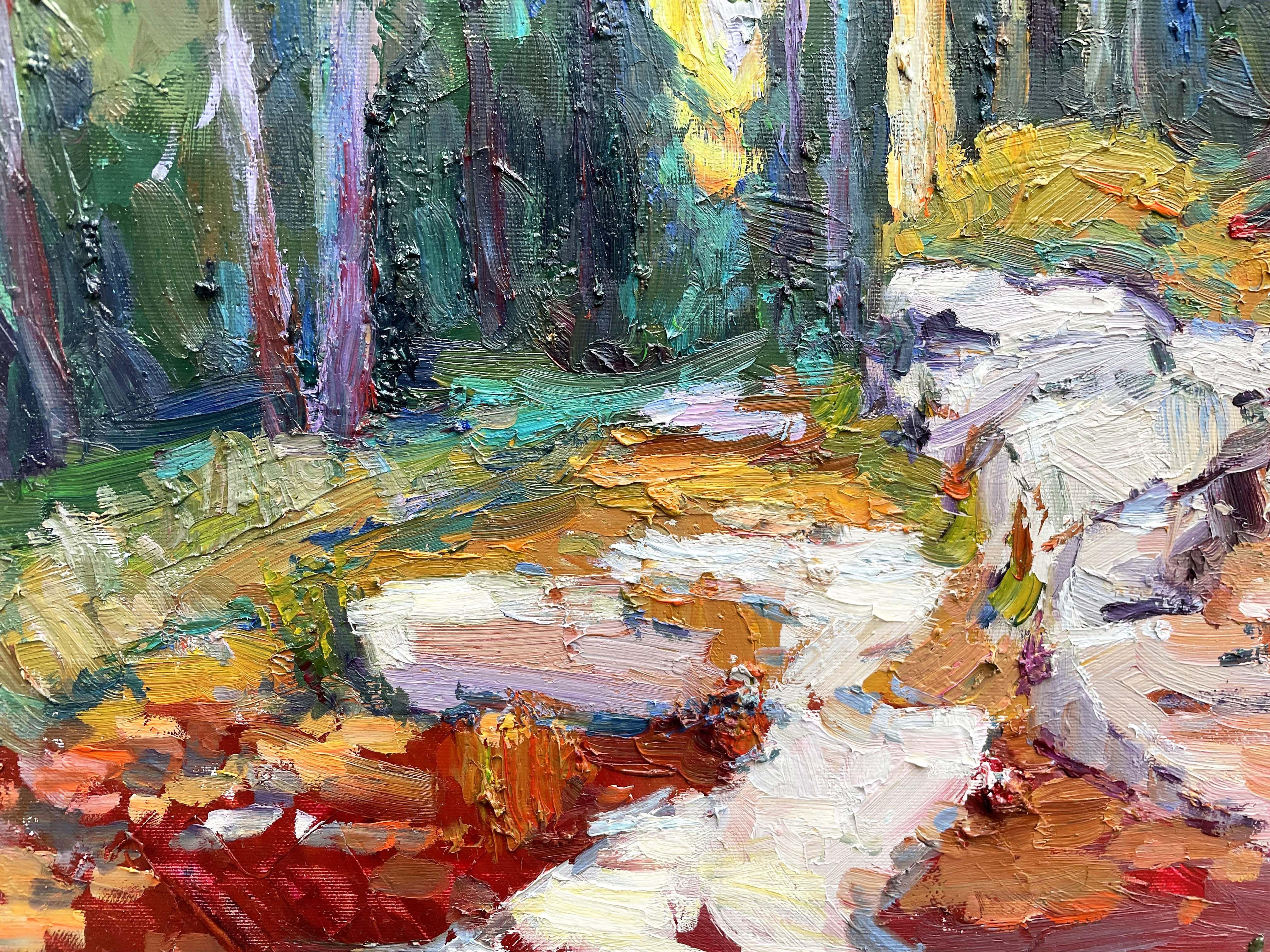 Forest, Painting, Oil on Canvas For Sale 1