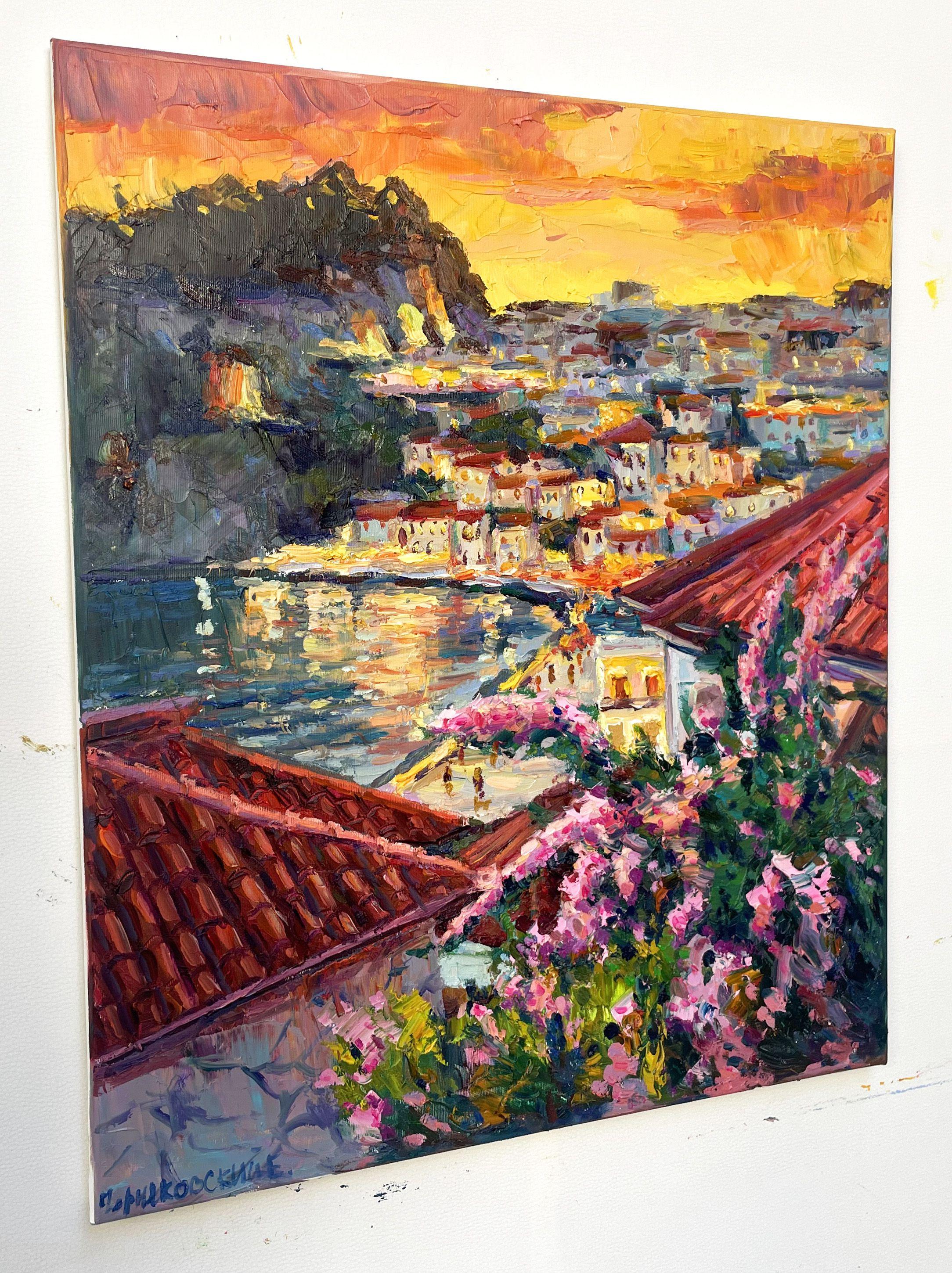 Italien, Gemälde, Öl auf Leinwand (Impressionismus), Painting, von Evgeny Chernyakovsky