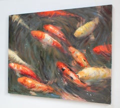 Koi, Painting, Oil on Canvas