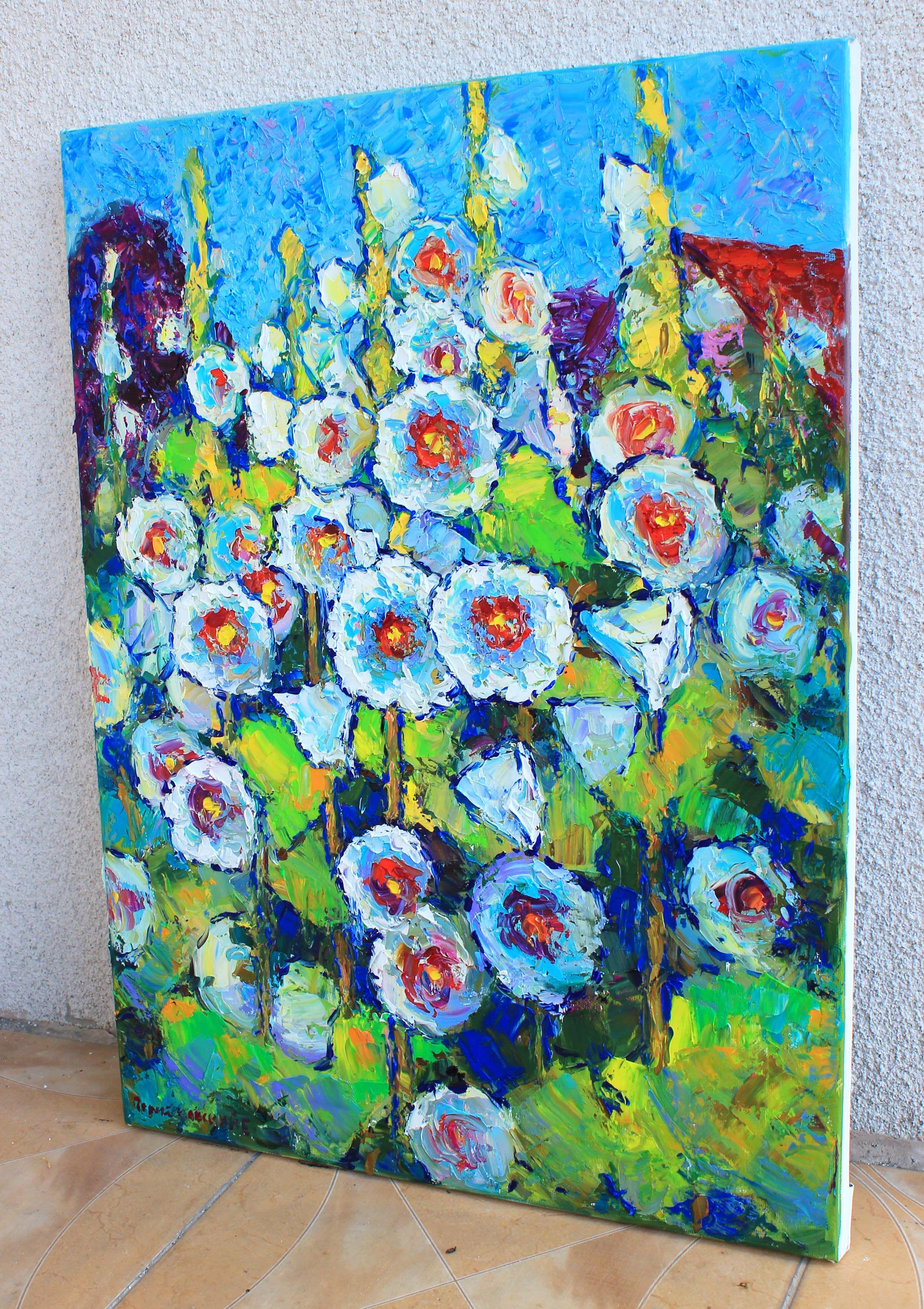 Malva, Pintura, Óleo sobre lienzo - Painting Impresionista de Evgeny Chernyakovsky