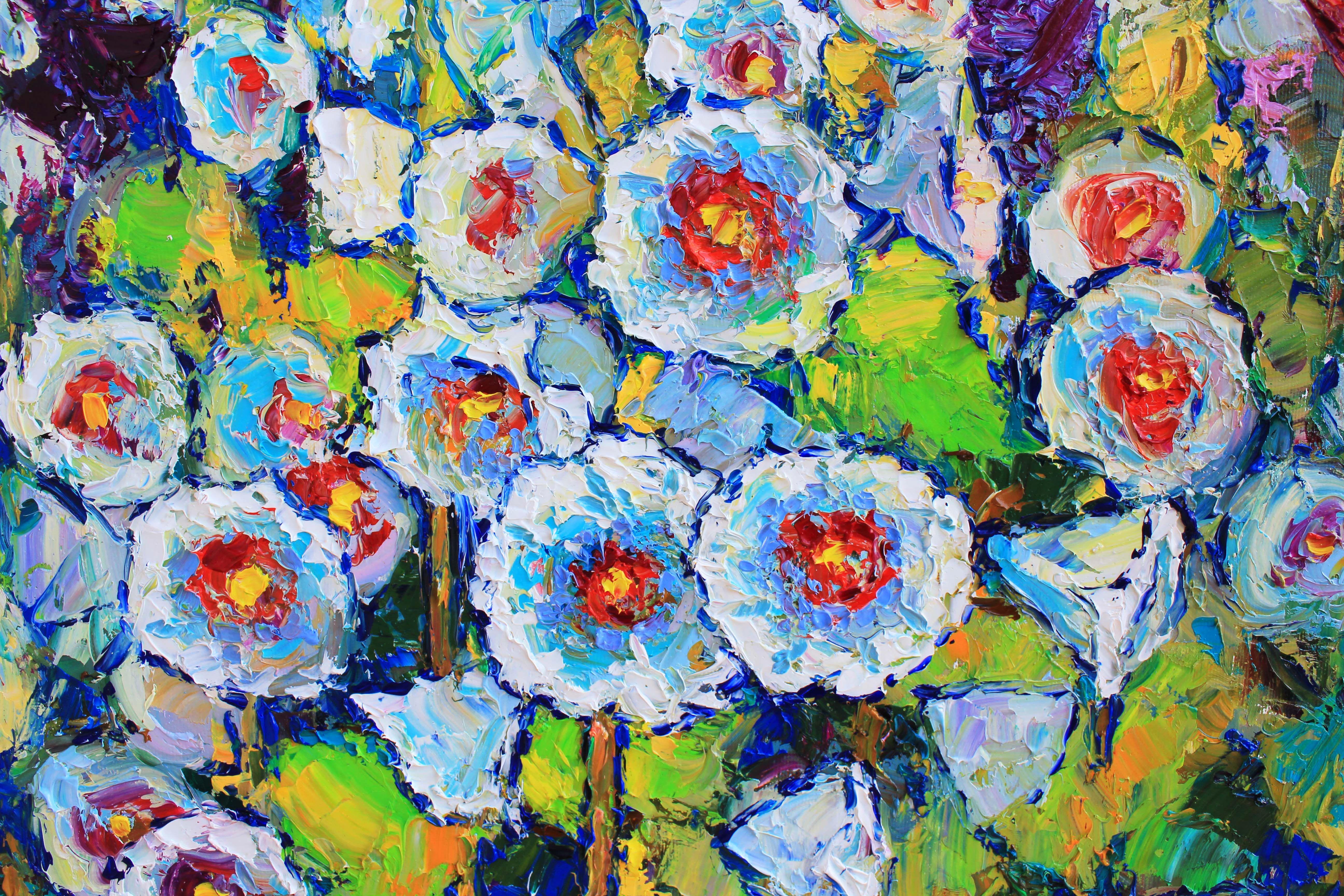 Malva, Pintura, Óleo sobre lienzo en venta 1