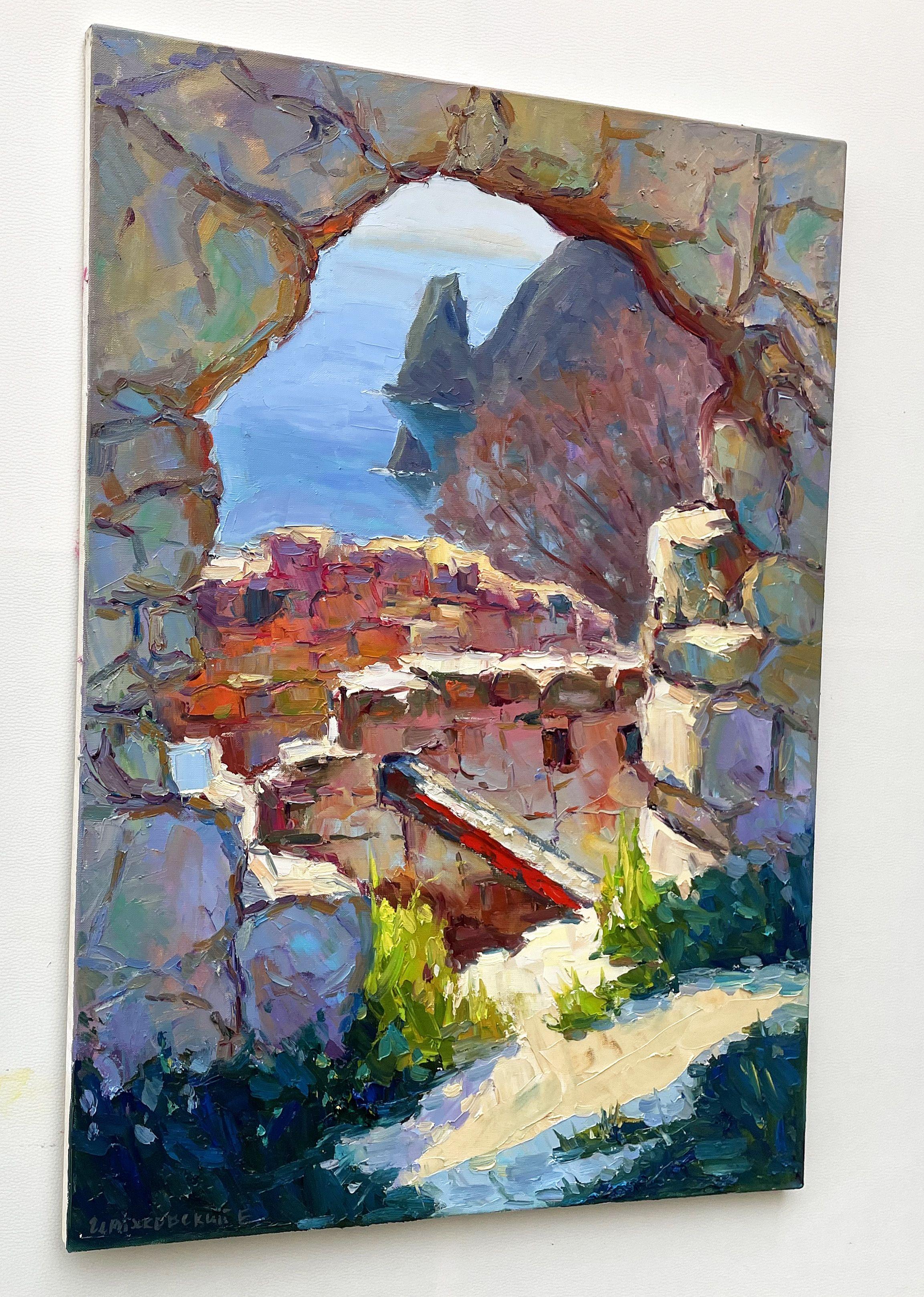 On the sea shore, Gemälde, Öl auf Leinwand (Impressionismus), Painting, von Evgeny Chernyakovsky