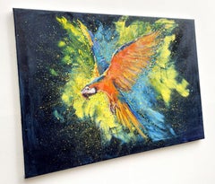 Parrots, Painting, Oil on Canvas
