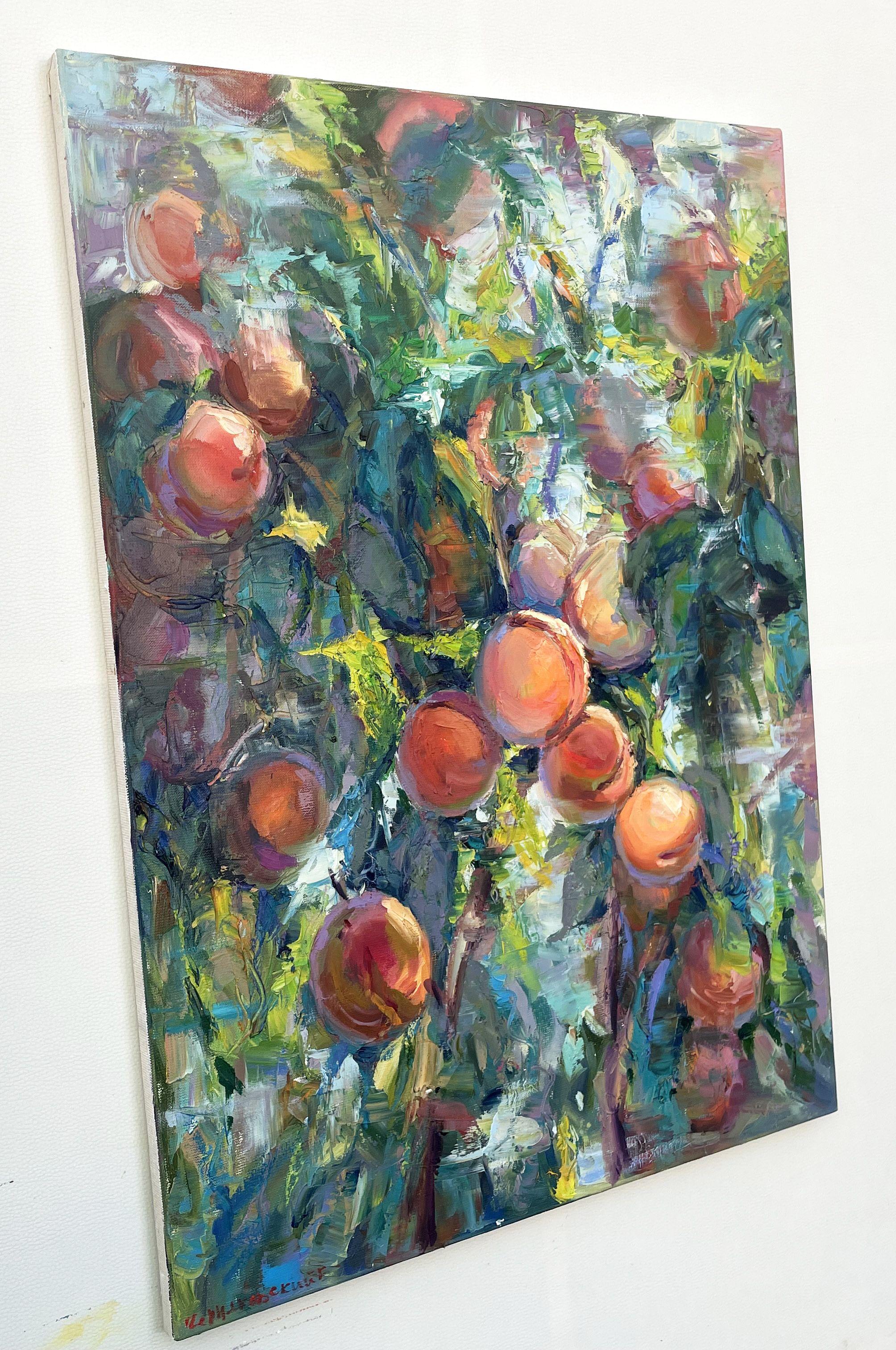 Peaches, Painting, Oil on Canvas For Sale 2