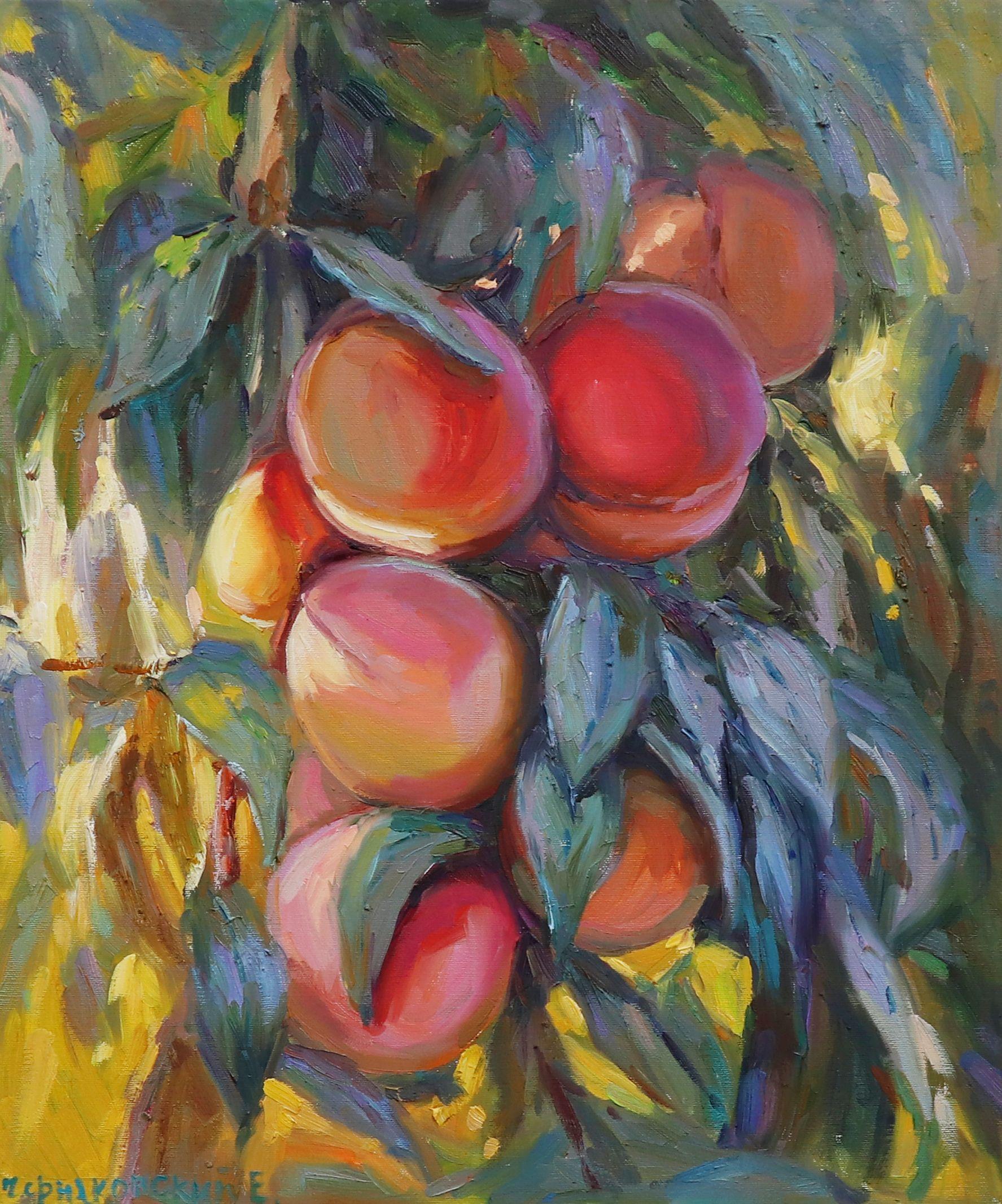 Peaches, Painting, Oil on Canvas