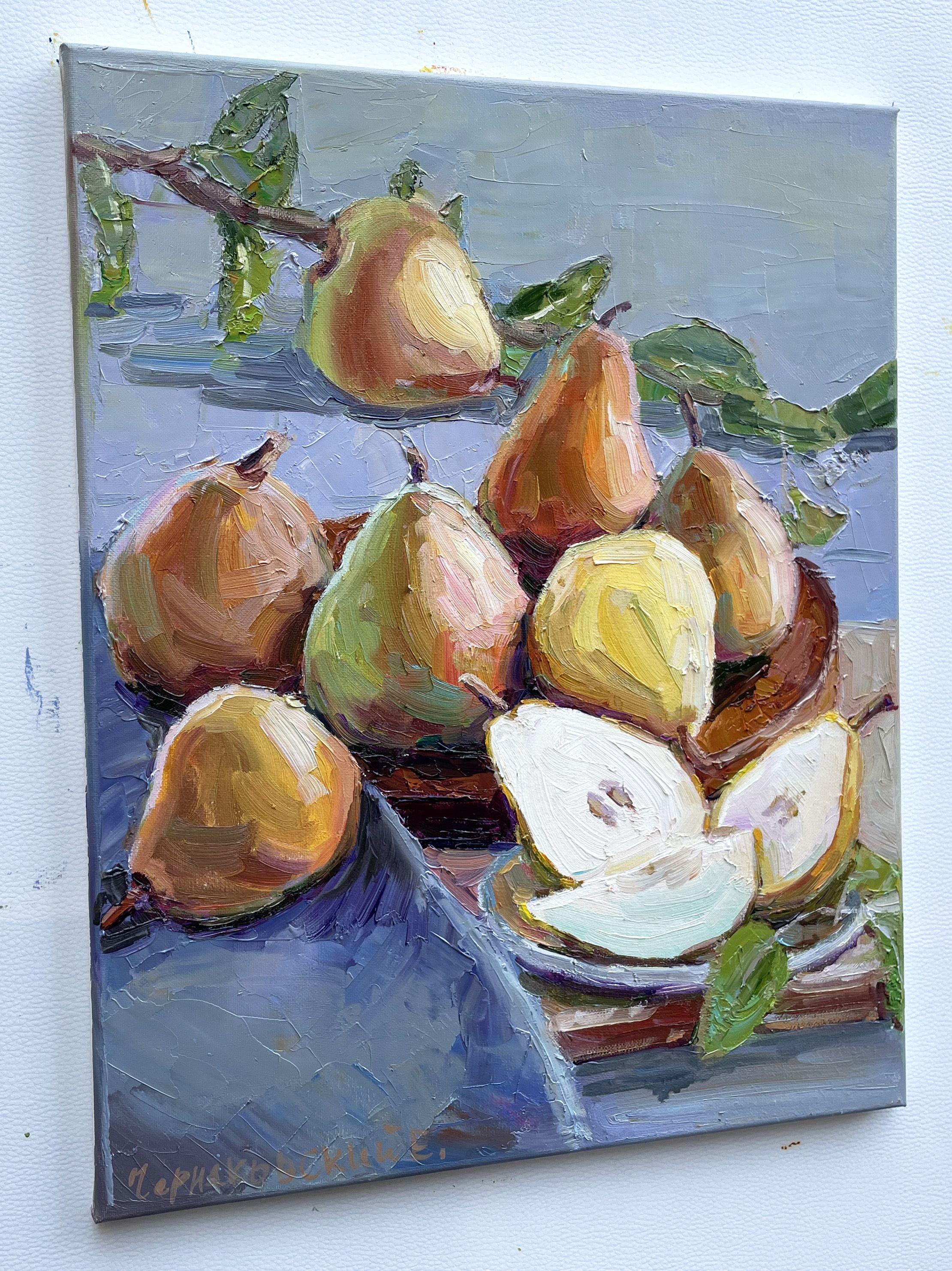 Pear, Painting, Oil on Canvas For Sale 1