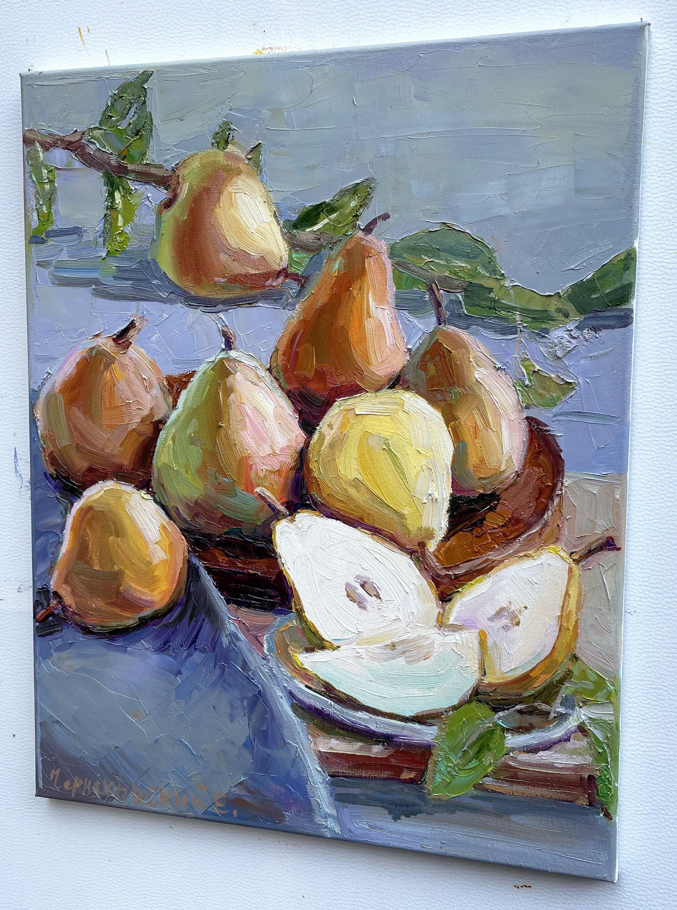 Pear, Painting, Oil on Canvas For Sale 2