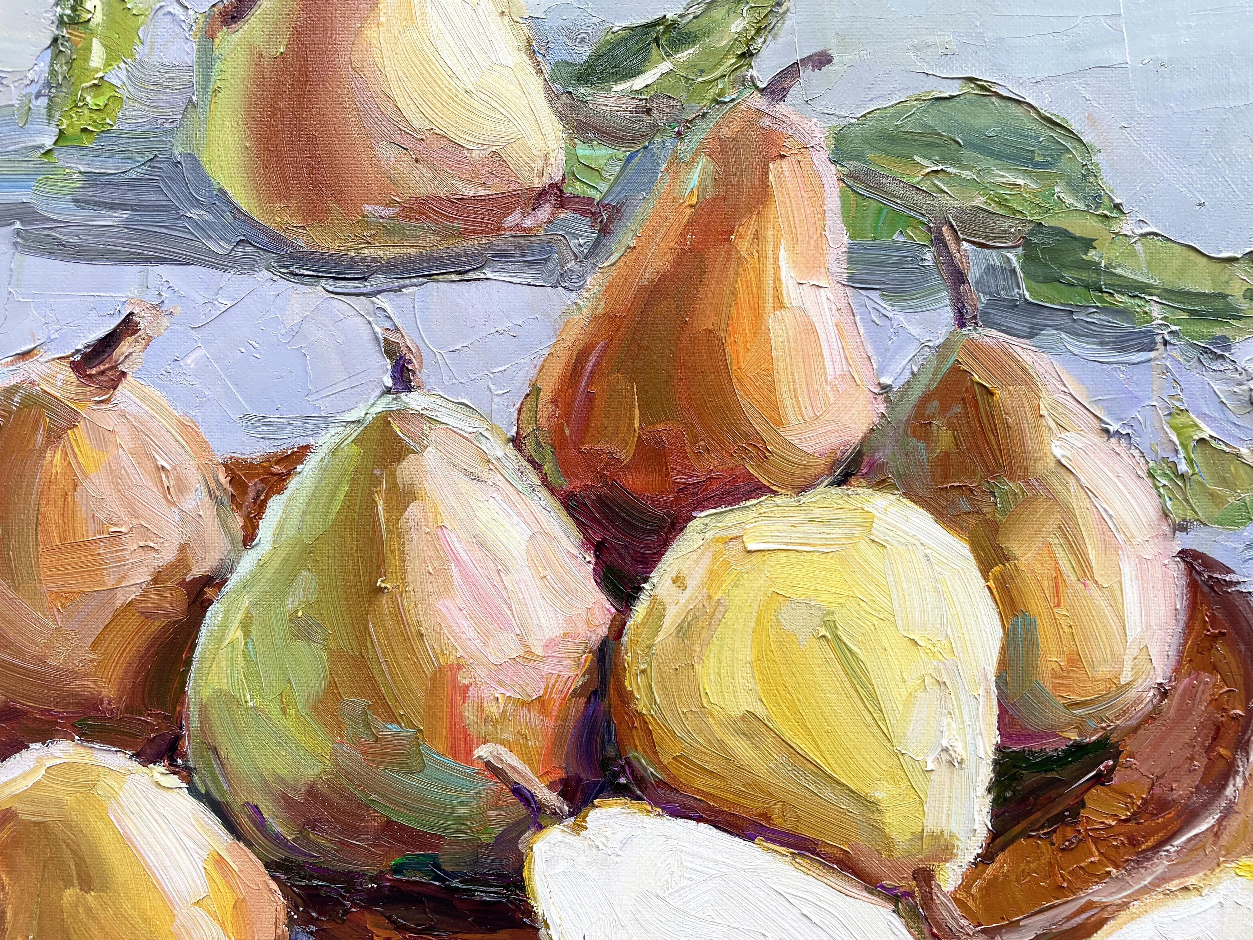 Pear, Painting, Oil on Canvas For Sale 3