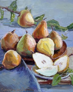 Pear, Painting, Oil on Canvas