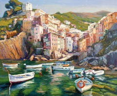 Riomaggiore, Painting, Oil on Canvas