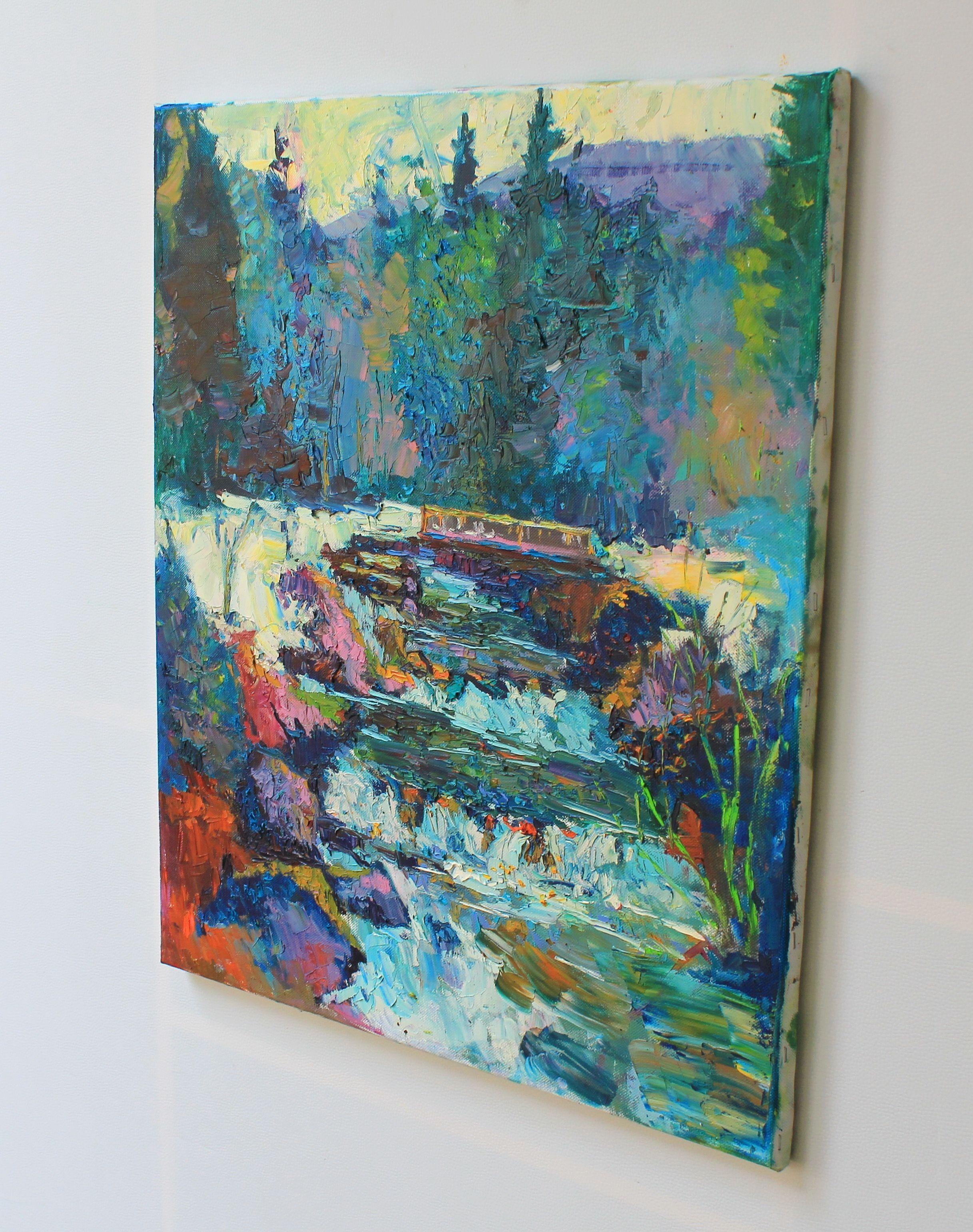 River, Painting, Oil on Canvas For Sale 2