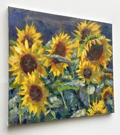 Sunflowers, Painting, Oil on Canvas