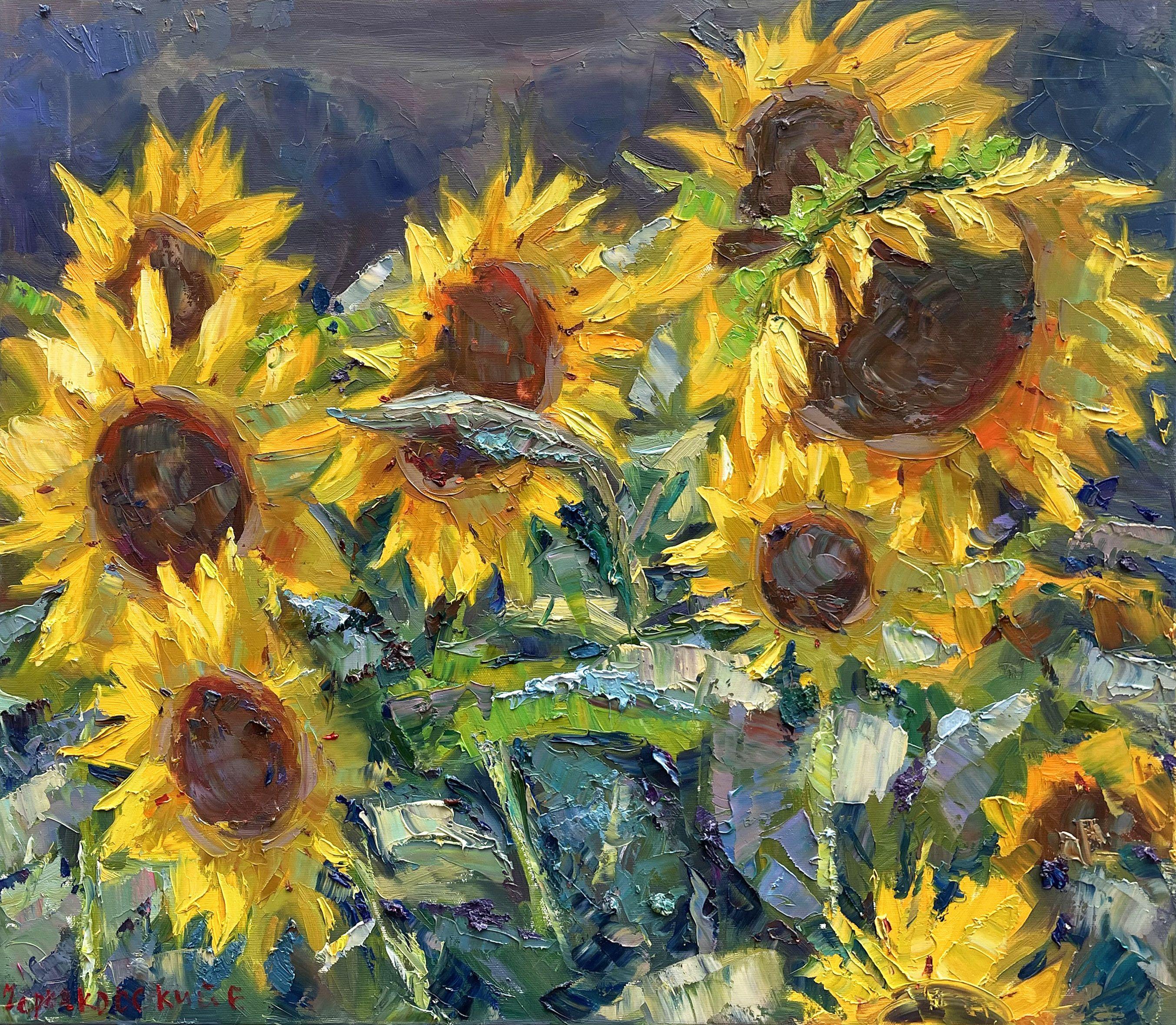 sunflower painting artist