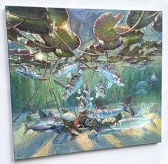 Undersea world, Painting, Oil on Canvas