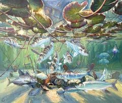 Undersea world, Painting, Oil on Canvas