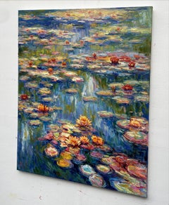 "Water lilies", Painting, Oil on Canvas