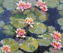 Ninfee, Pittura, Olio su tela