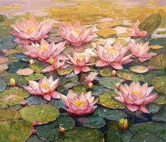 Water Lily Pond, Painting, Oil on Canvas