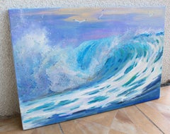 Onde, Pittura, Olio su tela