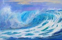 Waves, Gemälde, Öl auf Leinwand