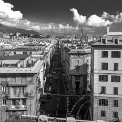 Genoa - black and white photograph - archival pigment print 17"x17"