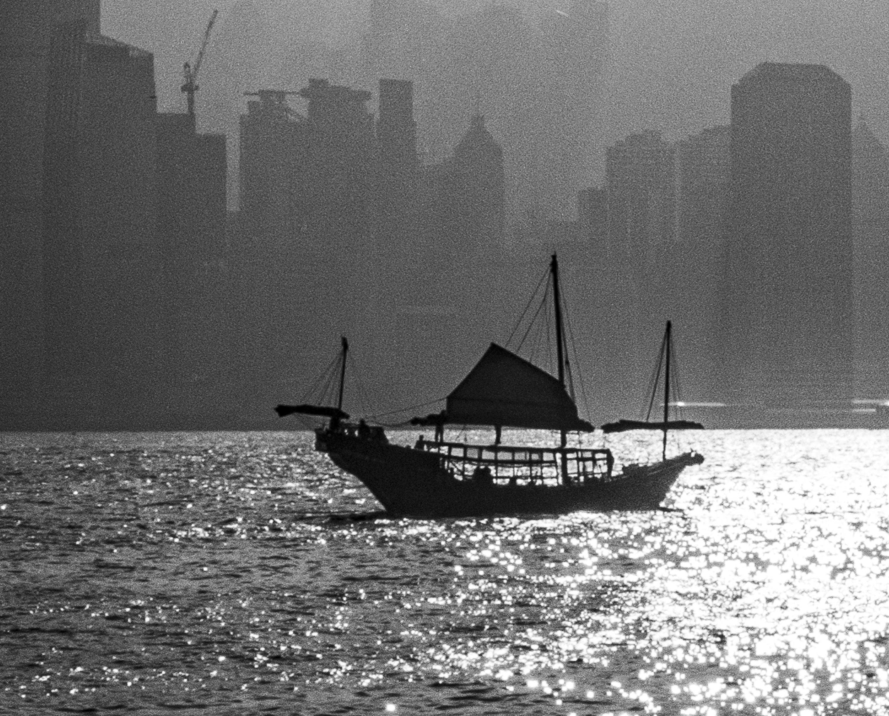 Hong Kong - black and white photograph - archival pigment print 17