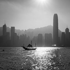 Hong Kong - black and white photograph - archival pigment print 17"x17"