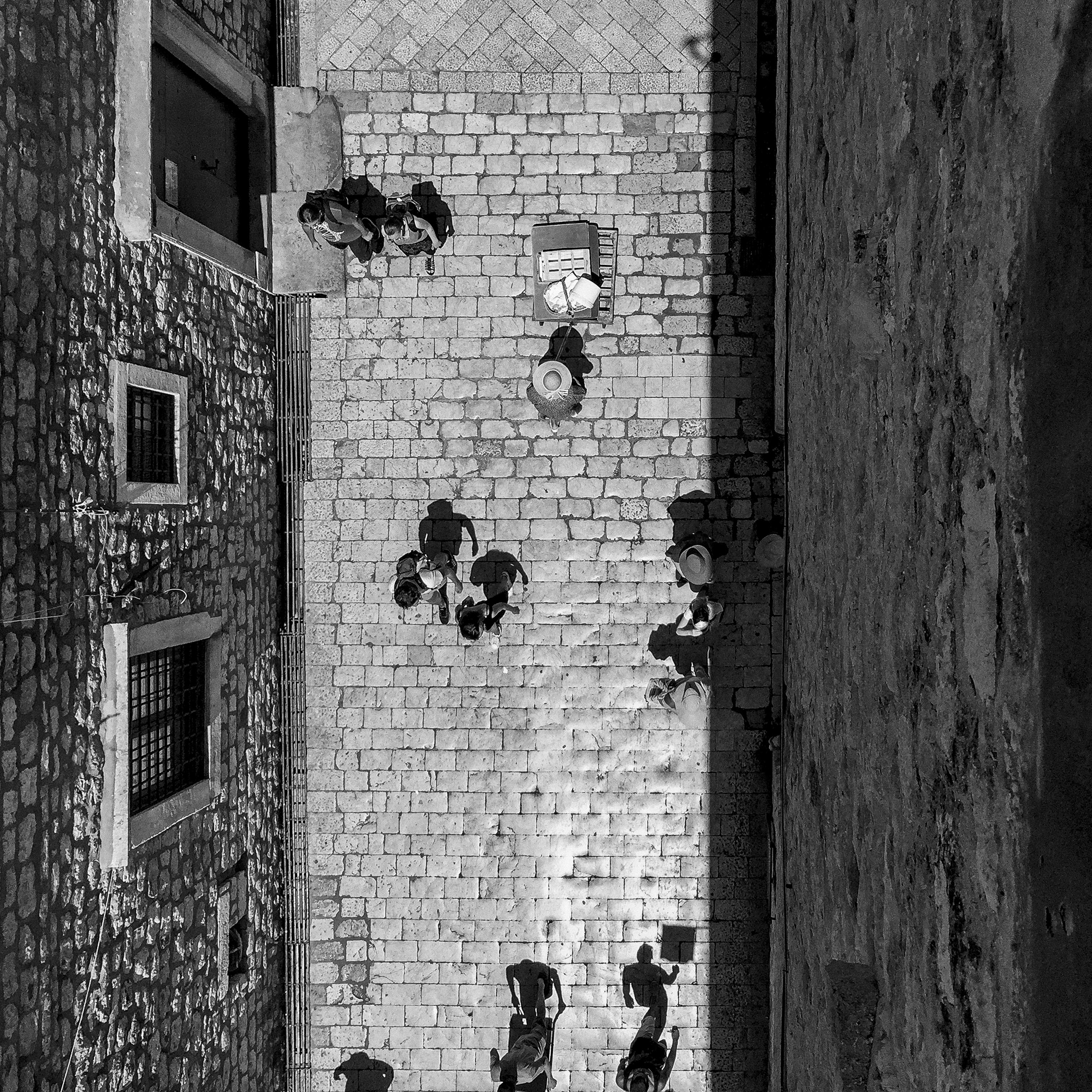 Evgeny Drobyshev Black and White Photograph - Top View - black and white photograph - archival pigment print 24"x24"