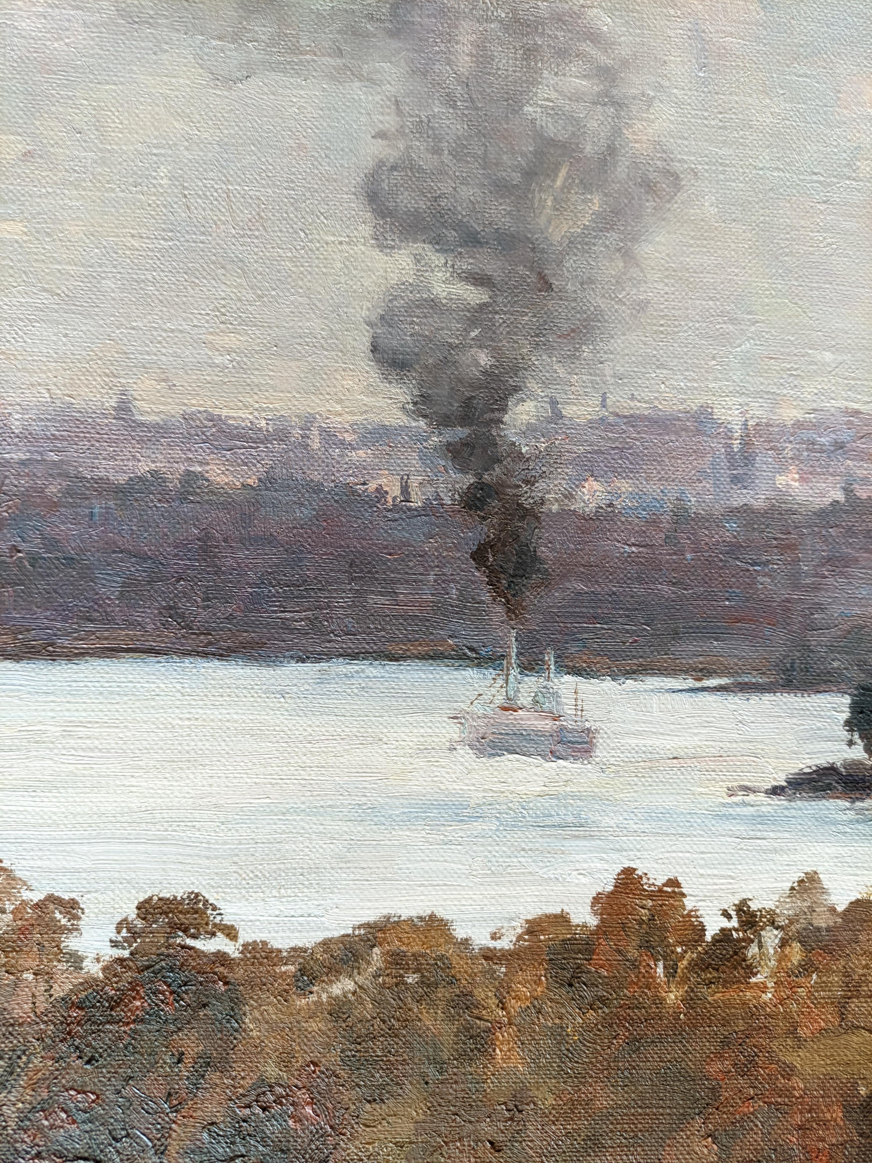 View of the bay. Sydney Landscape oil painting by Evgeny Kislenko 2