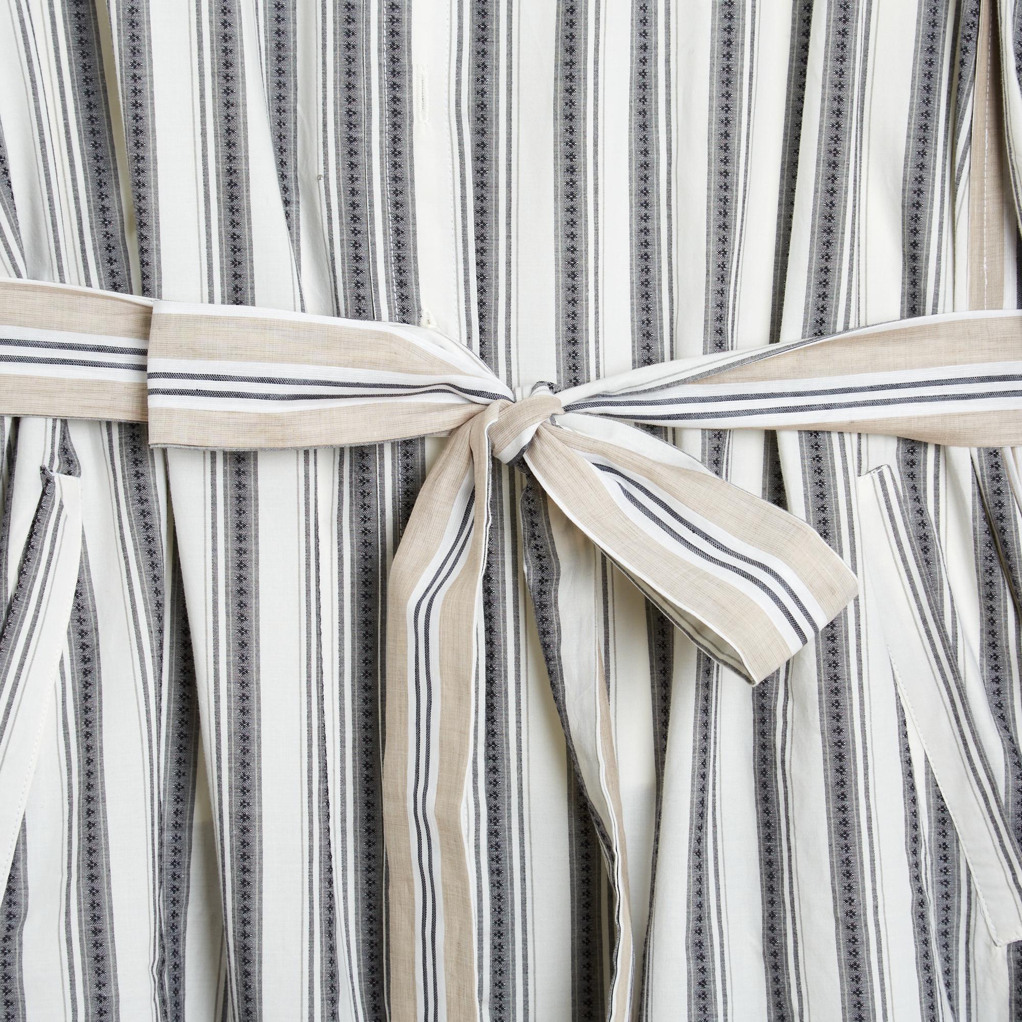 Evi Grintela Resort 2022 Bata FR38 Vestido camisero de algodón a rayas Eliot UK10 US8 Gris en venta