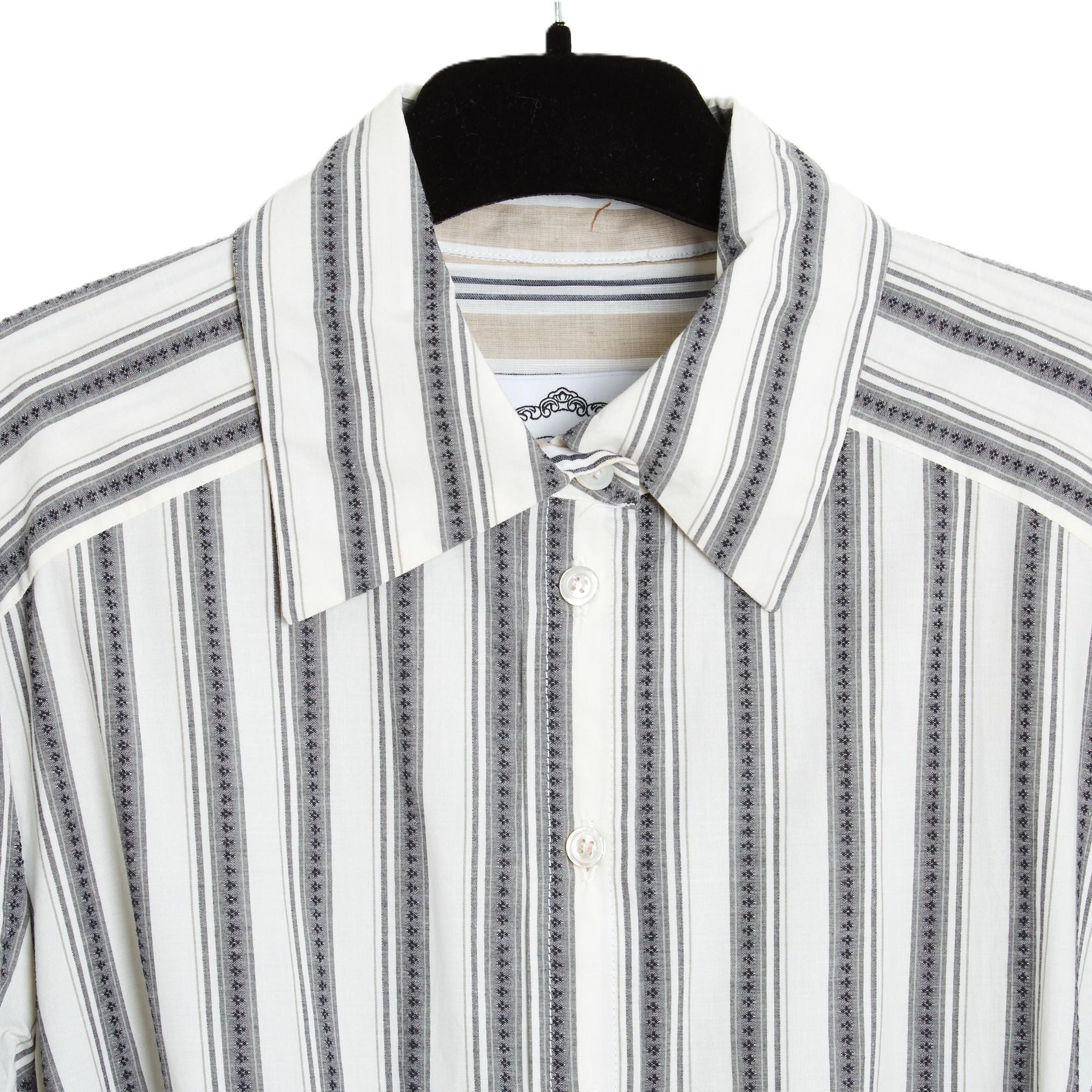 Evi Grintela Resort 2022 Bata FR38 Vestido camisero de algodón a rayas Eliot UK10 US8 en venta 1