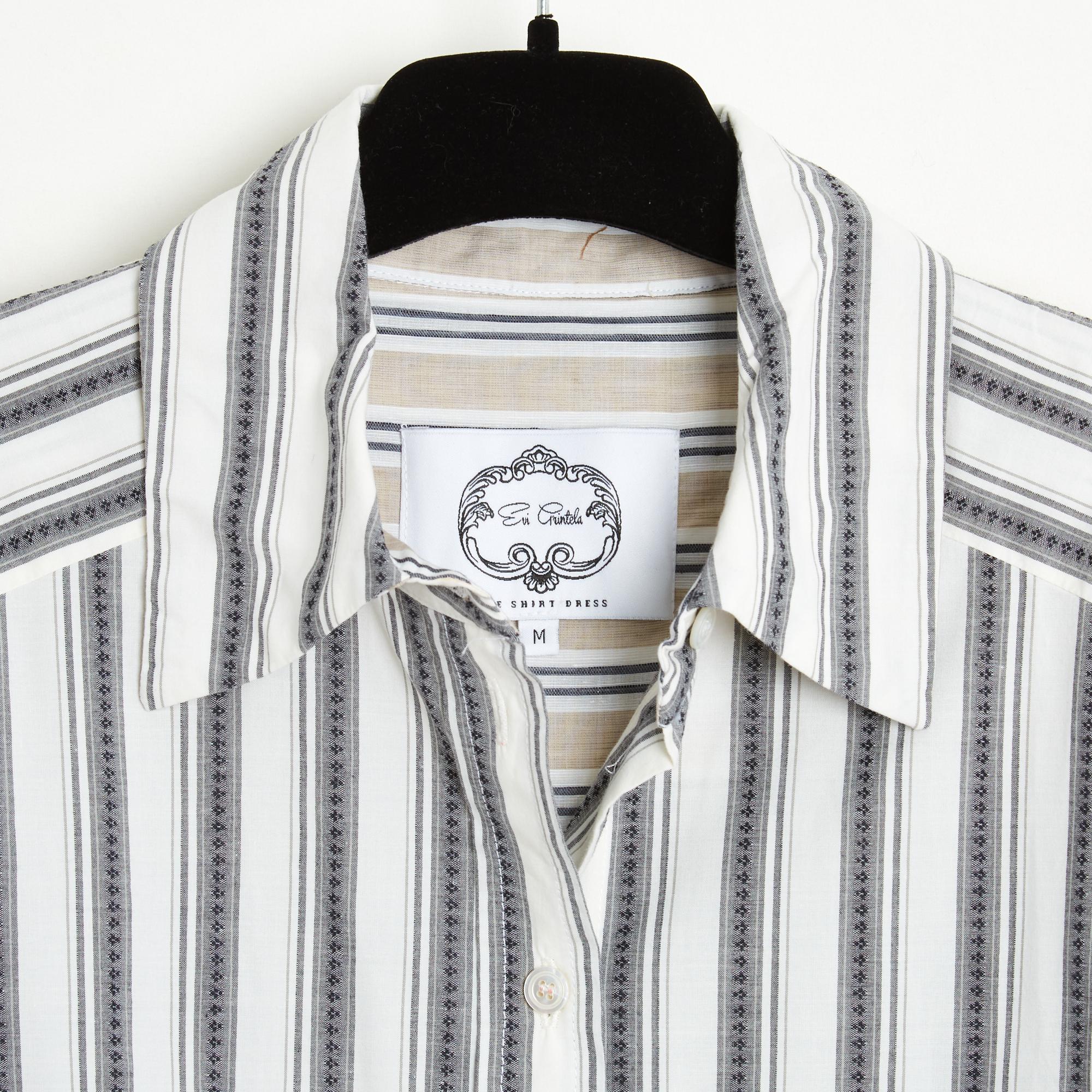 Evi Grintela Resort 2022 Bata FR38 Vestido camisero de algodón a rayas Eliot UK10 US8 en venta 2