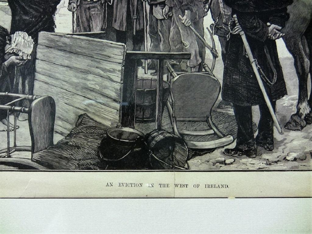 Eviction in the West of Ireland Illustration In Excellent Condition In Dallas, TX