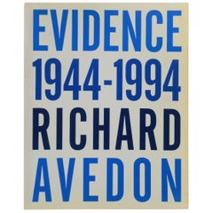 Evidence 1944-1994 Richard Avedon Coffee Table or Library Book
