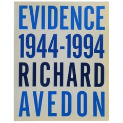 Evidence 1944-1994 Richard Avedon Coffee Table or Library Book