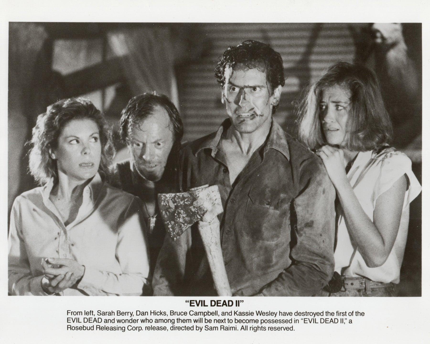 Evil Dead 2 (1987) Pressestatement - gerahmt (Holz) im Angebot